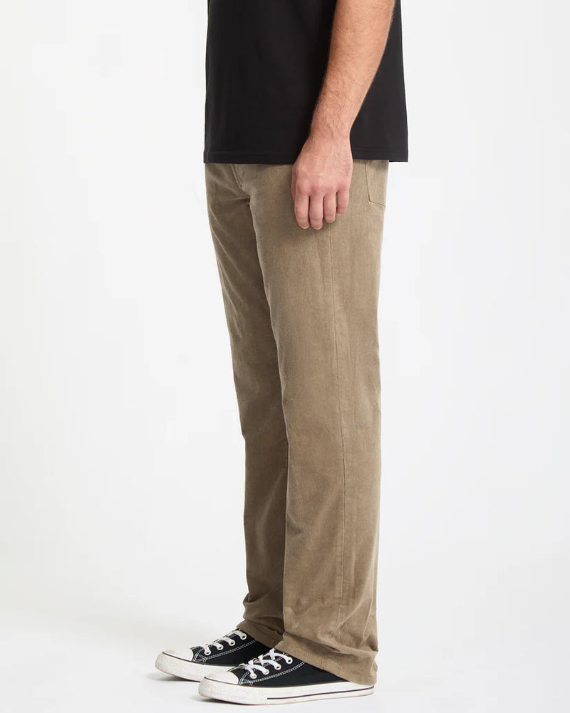 Load image into Gallery viewer, Volcom Men&#39;s Solver 5 Pocket Corduroy Trousers Brindle A1132312_BNL
