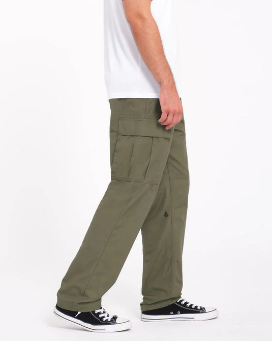 Volcom Men's Strange Tripper Tapered Cargo Wintermoss A1132406-WMS