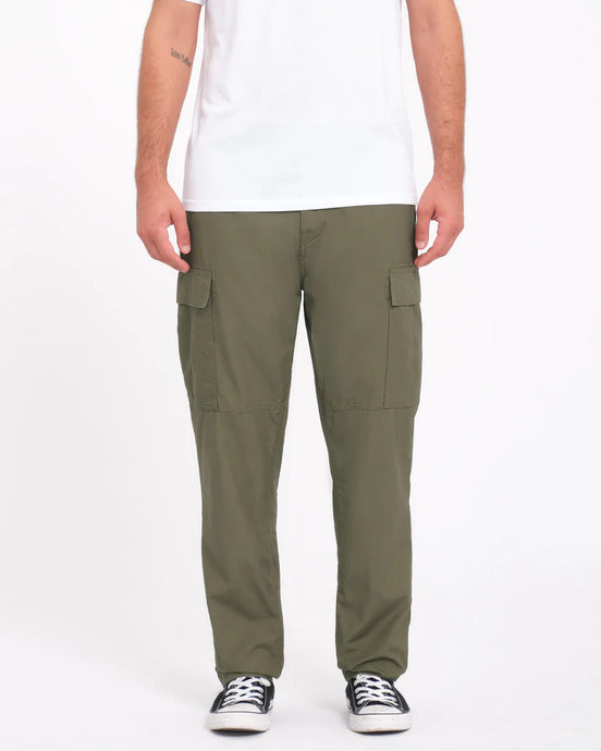 Volcom Men's Strange Tripper Tapered Cargo Wintermoss A1132406-WMS