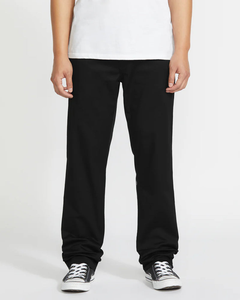 Load image into Gallery viewer, Volcom Men&#39;s Frickin Modern Stretch Trousers Black A1132501-BLK
