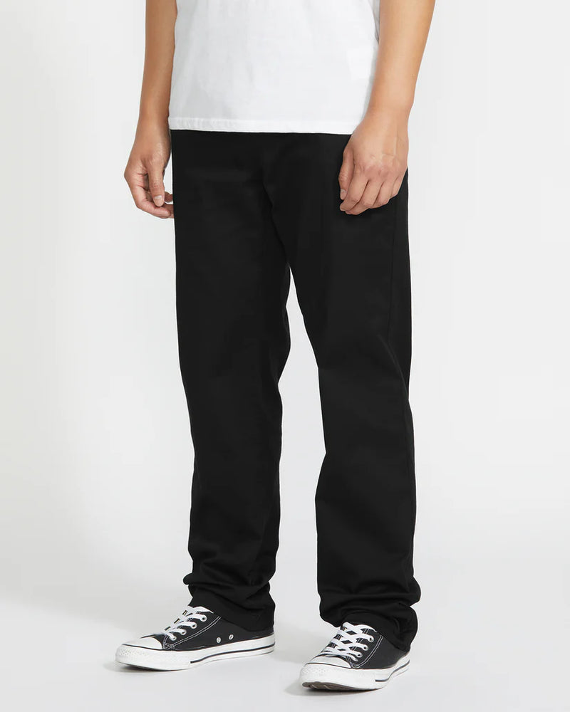 Load image into Gallery viewer, Volcom Men&#39;s Frickin Modern Stretch Trousers Black A1132501-BLK
