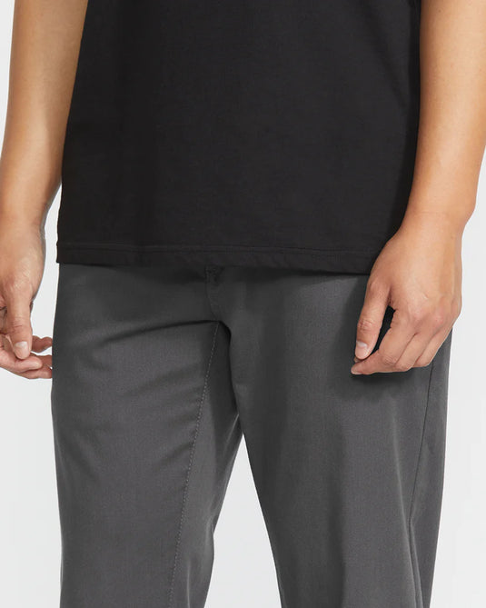Volcom Men's Frickin Modern Stretch Trousers Charcoal Heather A1132501_CHH