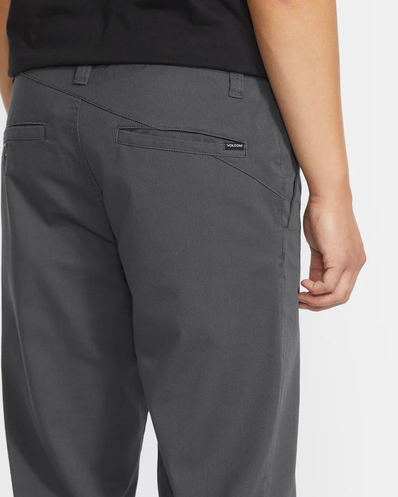 Load image into Gallery viewer, Volcom Men&#39;s Frickin Modern Stretch Trousers Charcoal Heather A1132501_CHH
