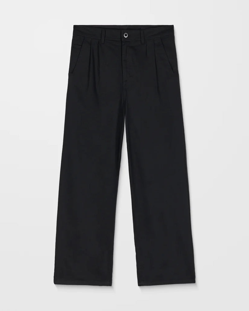 Load image into Gallery viewer, Volcom Men&#39;s Baggos Pleat Pants Black A1132503-BLK
