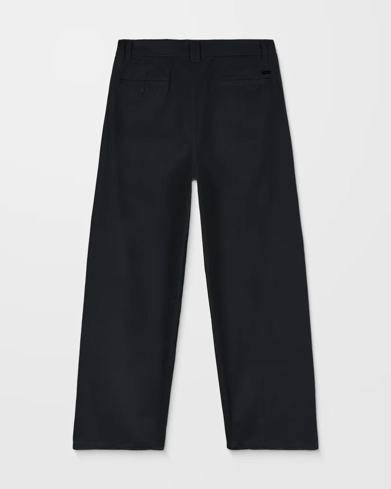 Load image into Gallery viewer, Volcom Men&#39;s Baggos Pleat Pants Black A1132503-BLK
