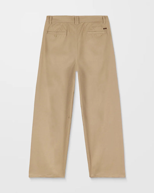 Volcom Men's Baggos Pleat Pants Khaki A1132503-KHA