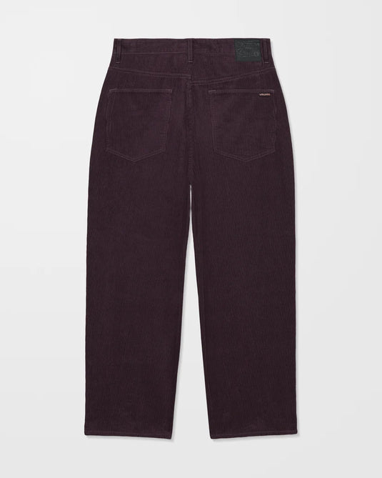 Volcom Men's Billow Tapered Corduroy Pants Raisin A1132602-RSN