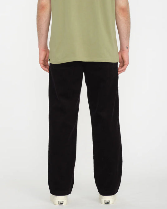 Volcomc Men's Psychstone Elasticated Waist Pants Black A1212401_BLK