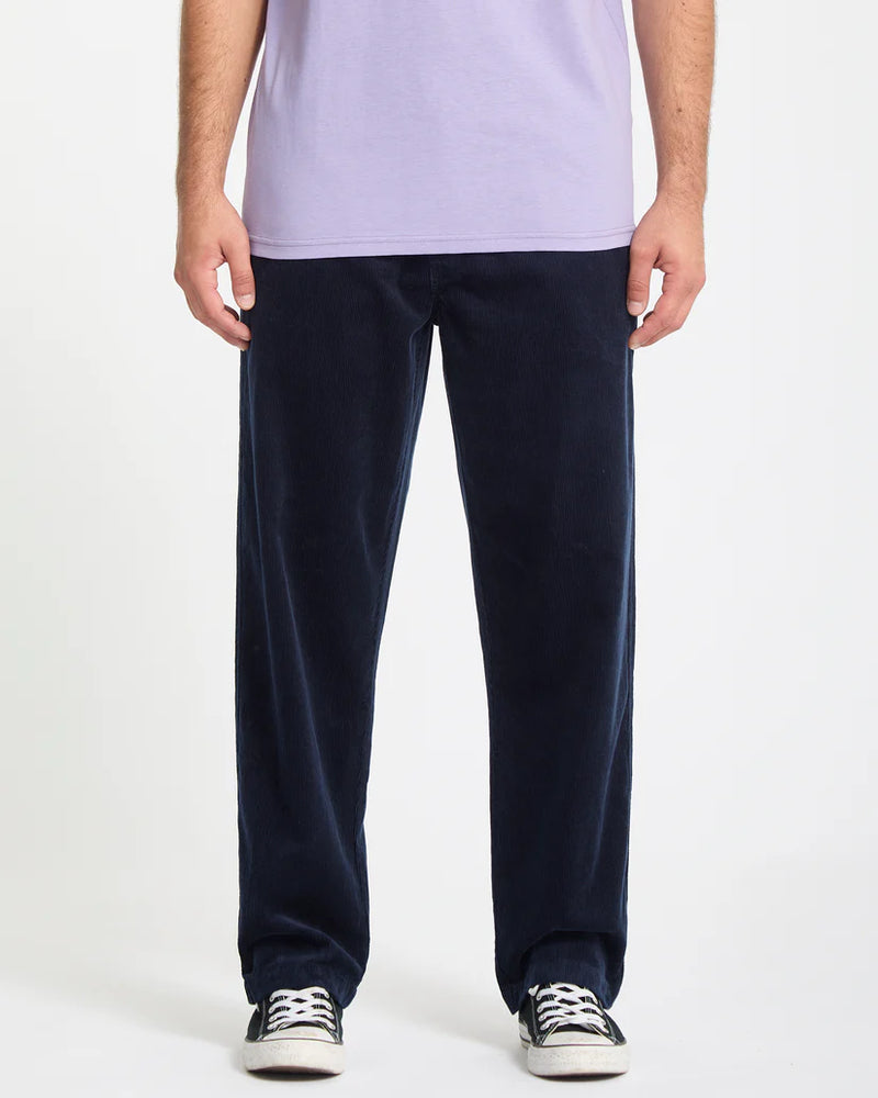 Load image into Gallery viewer, Volcom Men&#39;s Psychstone Elasticated Waist Pants Navy A1212401-NVY
