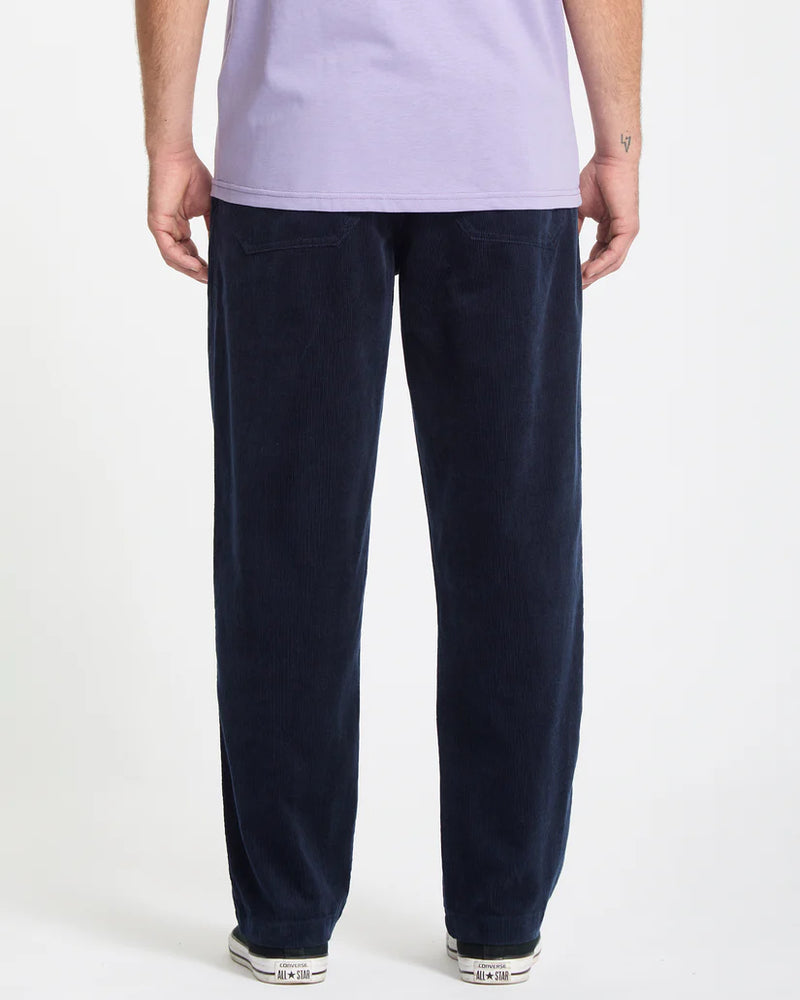 Load image into Gallery viewer, Volcom Men&#39;s Psychstone Elasticated Waist Pants Navy A1212401-NVY
