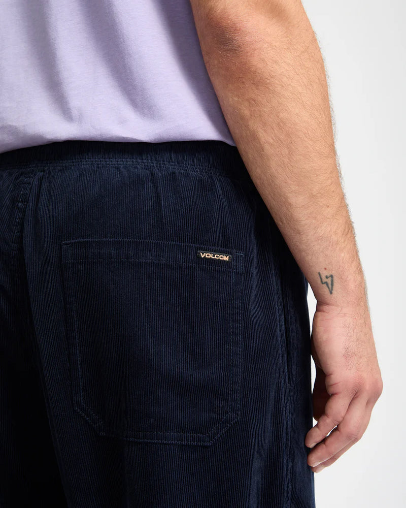 Load image into Gallery viewer, Volcom Men&#39;s Psychstone Elasticated Waist Pants Navy A1212401-NVY
