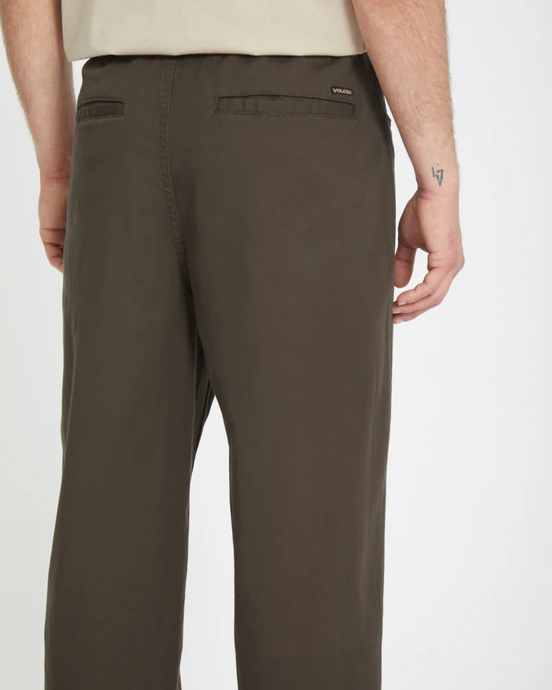 Load image into Gallery viewer, Volcom Men&#39;s Freazy Loos Elasticated Waist Pants Wren A1232408_WRE
