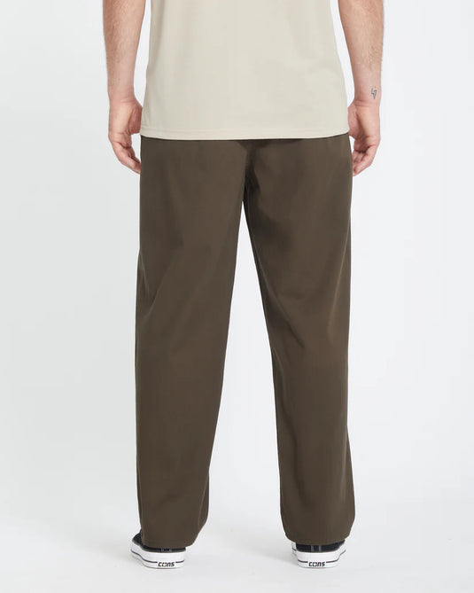 Volcom Men's Freazy Loos Elasticated Waist Pants Wren A1232408_WRE