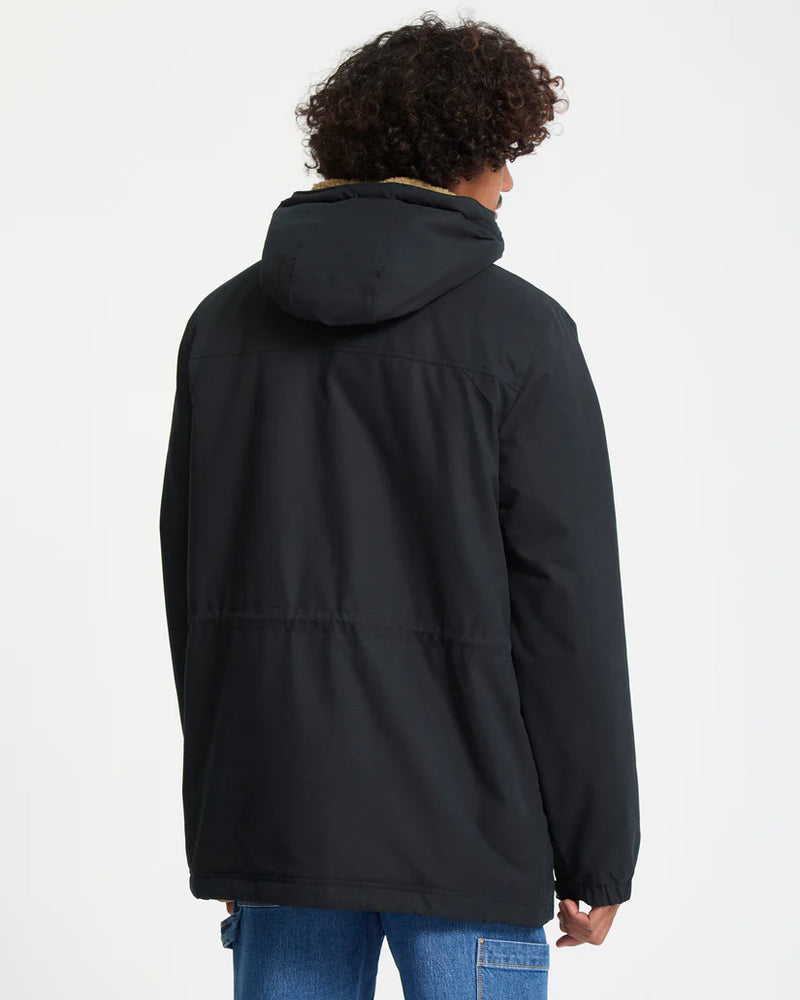 Load image into Gallery viewer, Volcom Men&#39;s Starget 5K Parka Jacket Black A1732312_BLK
