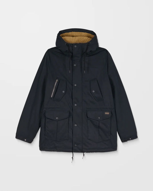 Volcom Men's Starget 5K Parka Jacket Black A1732312_BLK