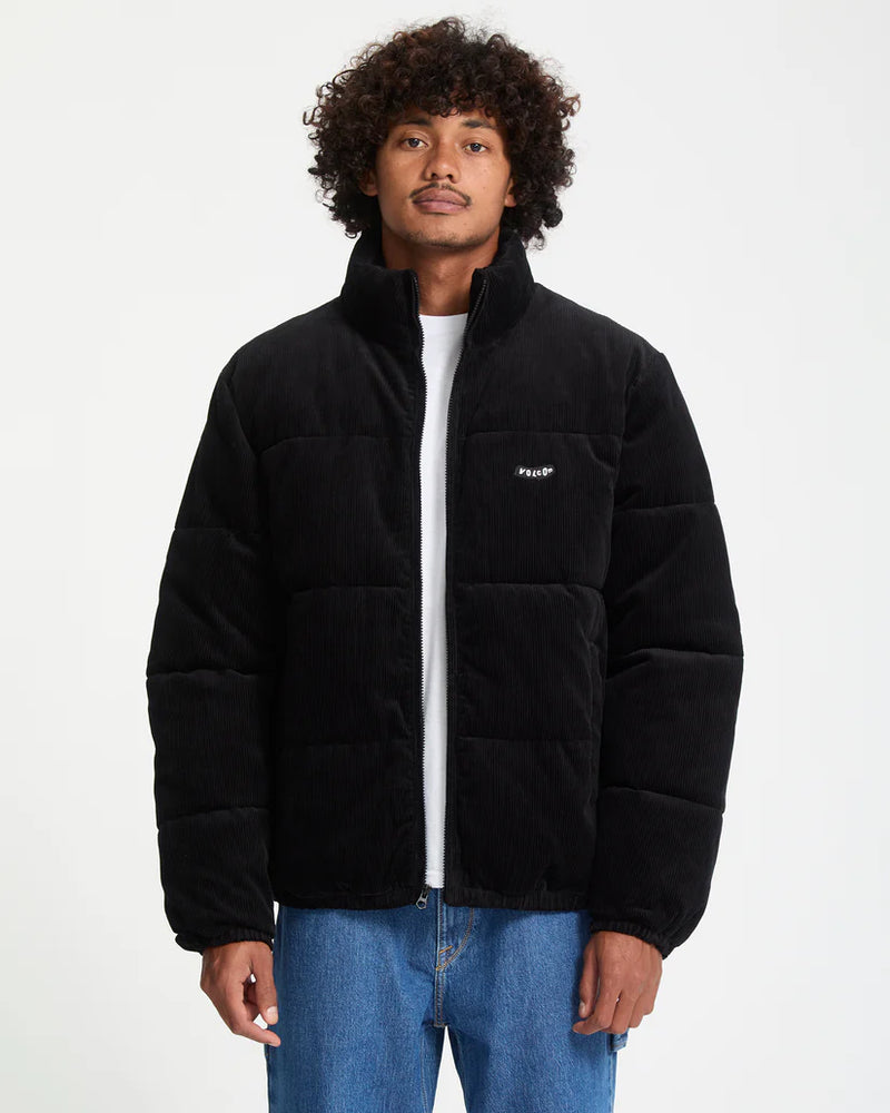 Load image into Gallery viewer, Volcom Men&#39;s Walltz Corduroy Jacket Black A1732400_SCB
