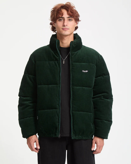 Volcom Men's Walltz Corduroy Jacket Scarab A1732400_SCB