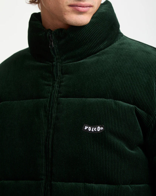 Volcom Men's Walltz Corduroy Jacket Scarab A1732400_SCB