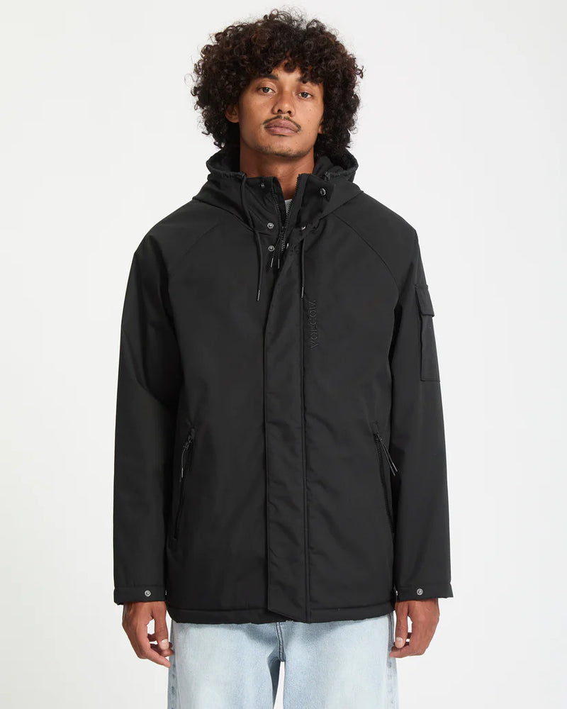 Load image into Gallery viewer, Volcom Men&#39;s Stoke Stone II 10K Jacket Black A1732407_BLK
