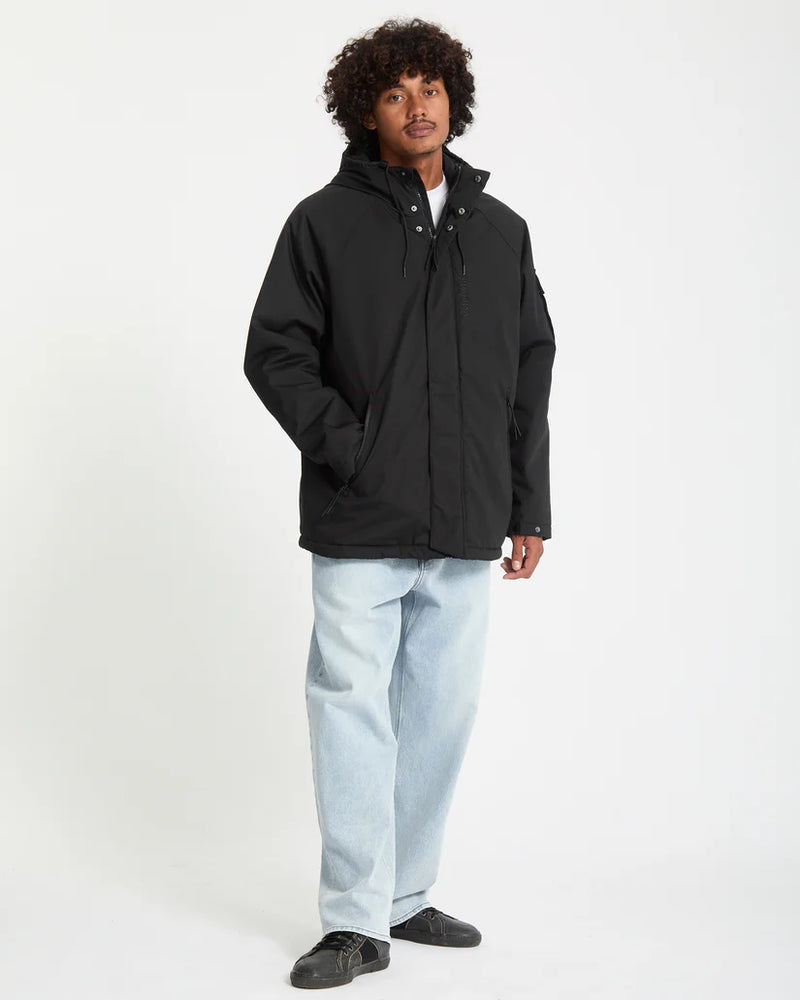 Load image into Gallery viewer, Volcom Men&#39;s Stoke Stone II 10K Jacket Black A1732407_BLK

