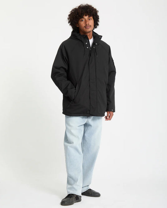 Volcom Men's Stoke Stone II 10K Jacket Black A1732407_BLK