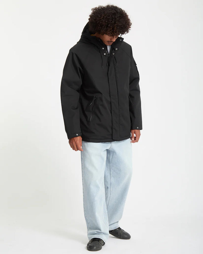Load image into Gallery viewer, Volcom Men&#39;s Stoke Stone II 10K Jacket Black A1732407_BLK
