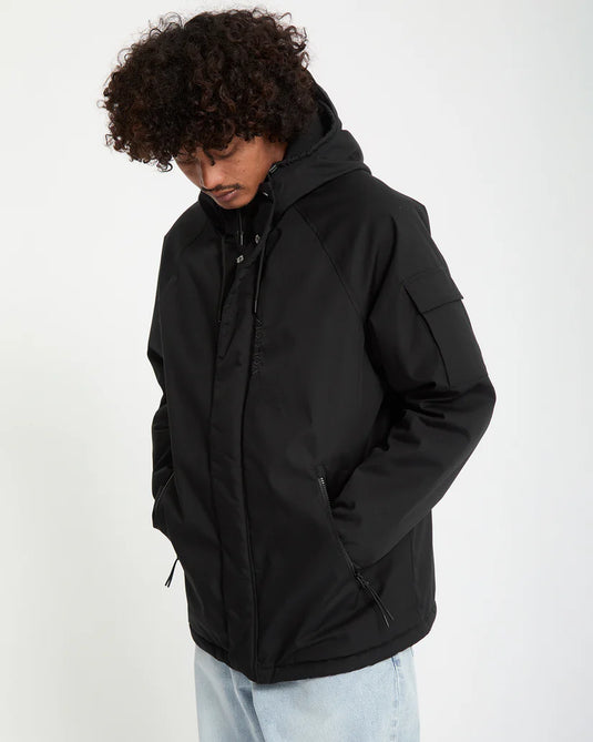 Volcom Men's Stoke Stone II 10K Jacket Black A1732407_BLK