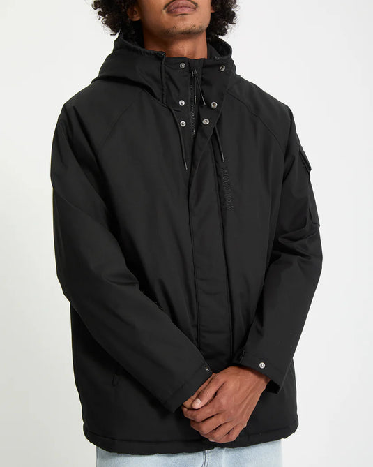 Volcom Men's Stoke Stone II 10K Jacket Black A1732407_BLK