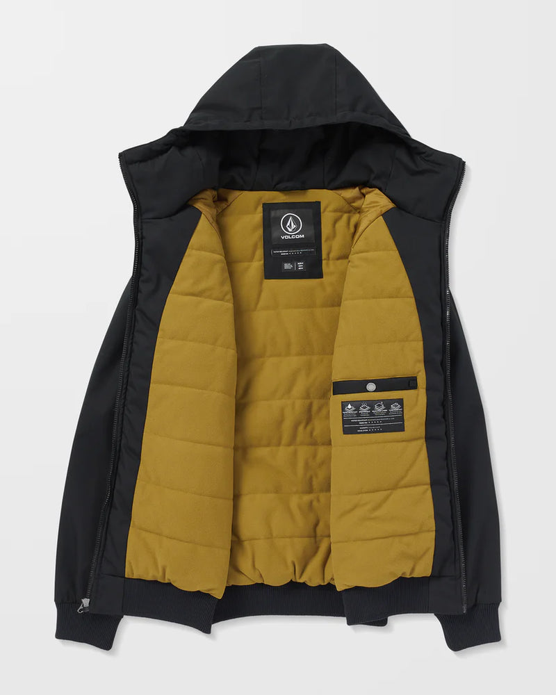 Load image into Gallery viewer, Volcom Men&#39;s Hernan 10K Jacket Black A1732408_BLK
