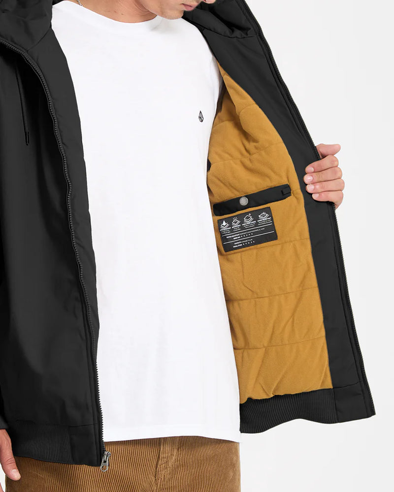 Load image into Gallery viewer, Volcom Men&#39;s Hernan 10K Jacket Black A1732408_BLK
