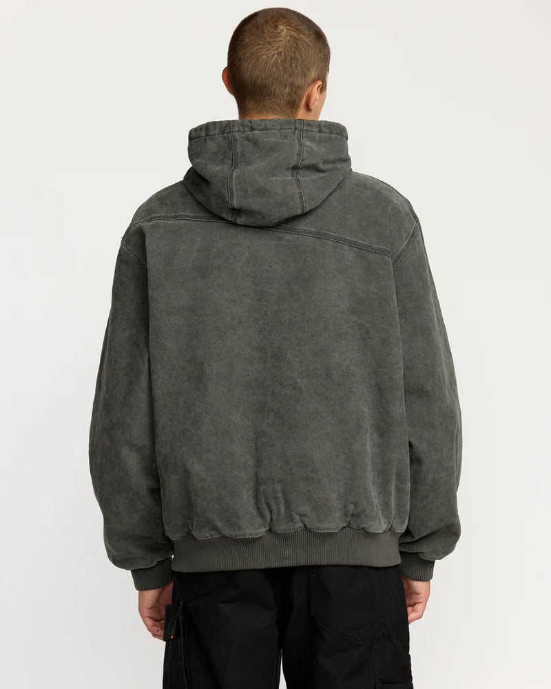 Load image into Gallery viewer, Volcom Men&#39;s Hamilstorm Jacket Rinsed Black A1732500_RIB
