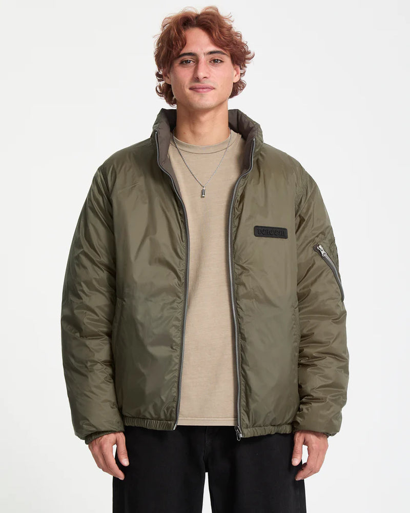 Load image into Gallery viewer, Volcom Men&#39;s Fillmoore Jacket Wintermoss A1732501-WMS
