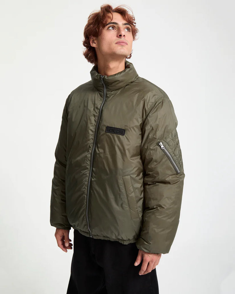 Load image into Gallery viewer, Volcom Men&#39;s Fillmoore Jacket Wintermoss A1732501-WMS
