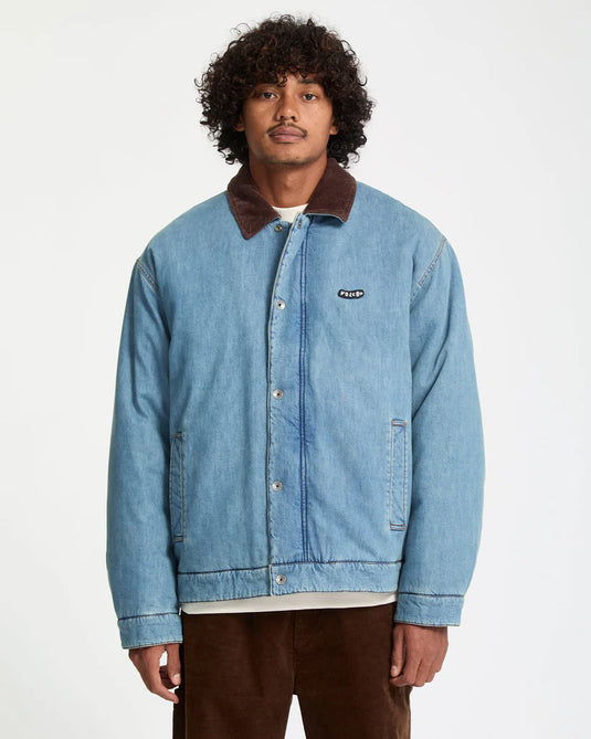 Volcom Men's Stonewish Jacket Denim A1732502_DEN
