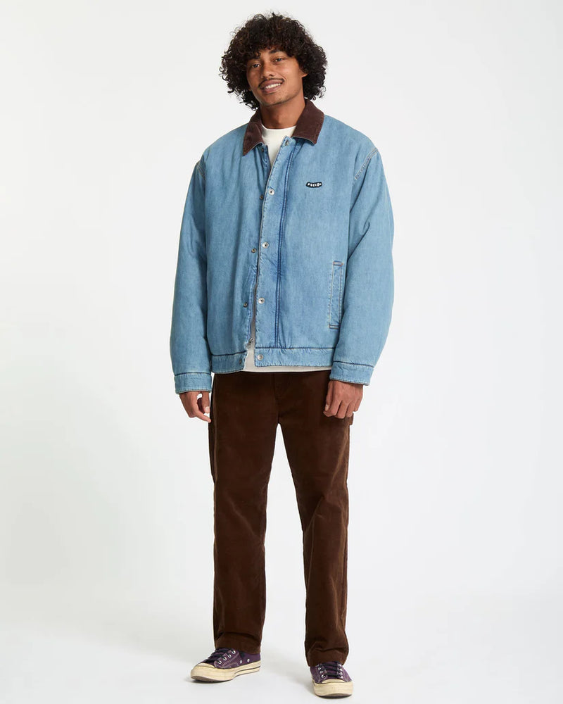 Load image into Gallery viewer, Volcom Men&#39;s Stonewish Jacket Denim A1732502_DEN
