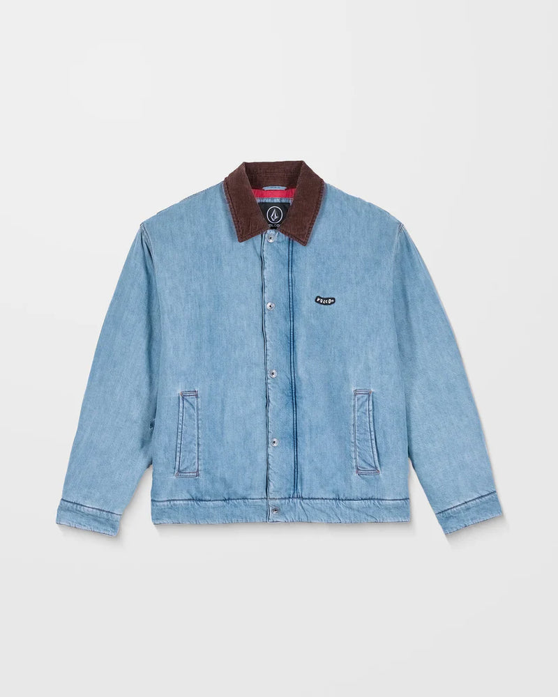 Load image into Gallery viewer, Volcom Men&#39;s Stonewish Jacket Denim A1732502_DEN
