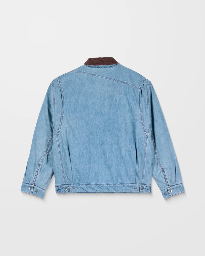 Load image into Gallery viewer, Volcom Men&#39;s Stonewish Jacket Denim A1732502_DEN
