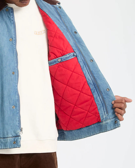 Volcom Men's Stonewish Jacket Denim A1732502_DEN