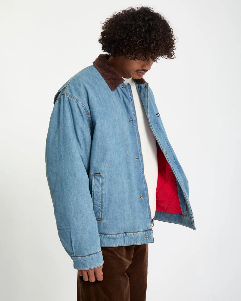 Load image into Gallery viewer, Volcom Men&#39;s Stonewish Jacket Denim A1732502_DEN
