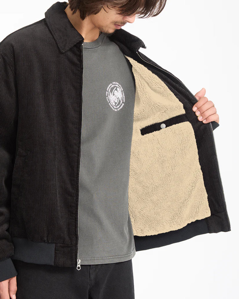 Load image into Gallery viewer, Volcom Men&#39;s Kurtis Jacket Black A1732503_BLK
