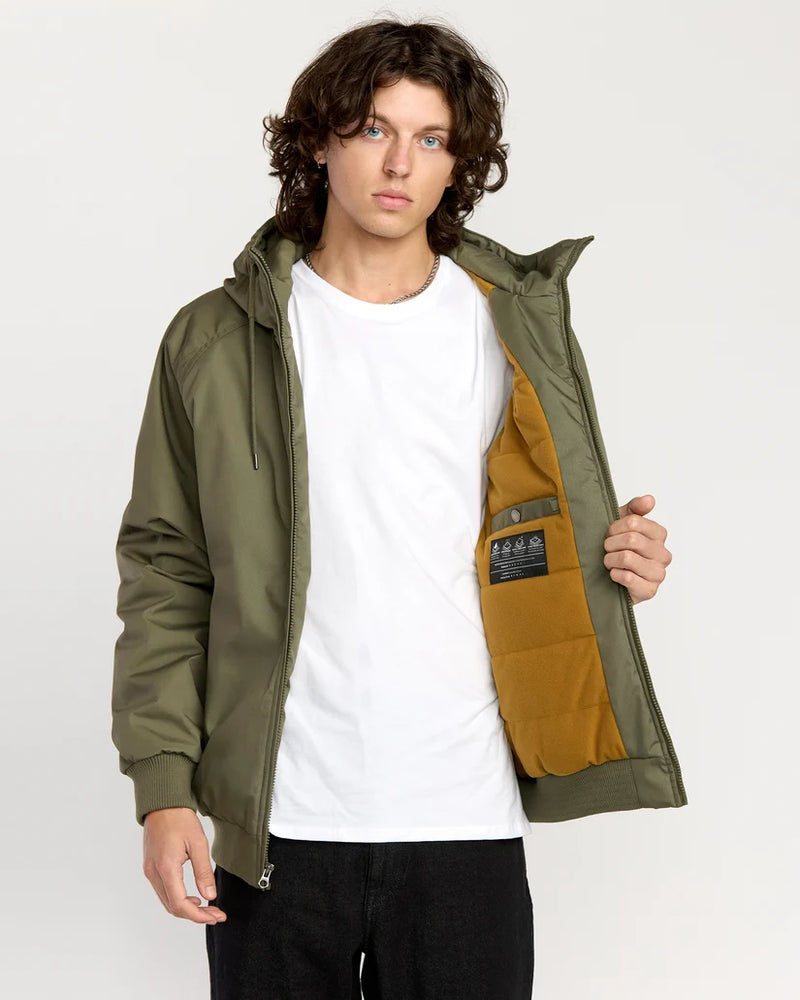 Load image into Gallery viewer, Volcom Men's Herman 10K Jacket Wintermoss A1732601-WMS
