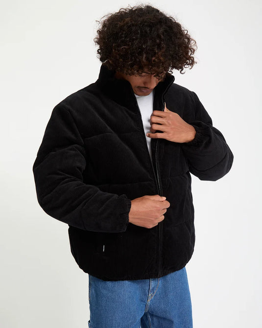 Volcom Men's Walltz Corduroy Jacket Black A1732606-BLK