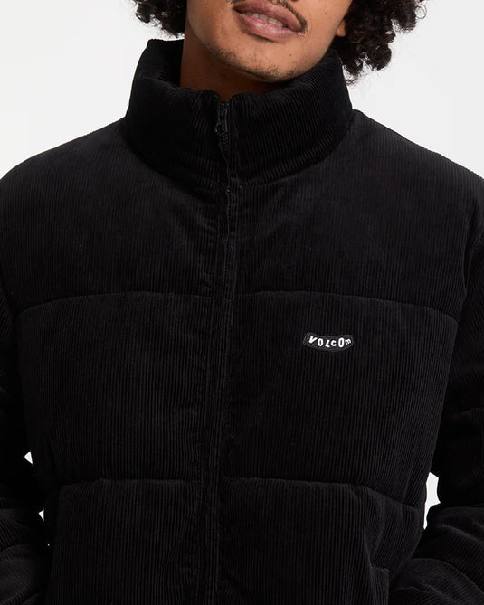 Volcom Men's Walltz Corduroy Jacket Black A1732606-BLK