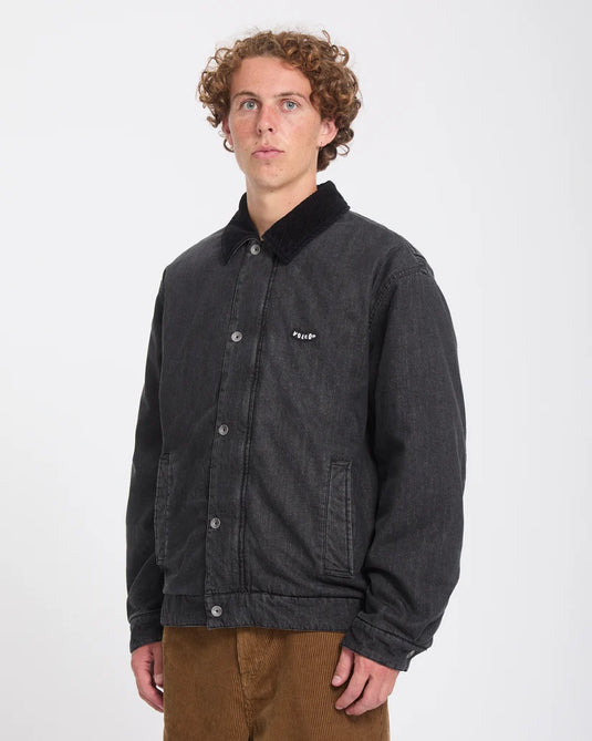 Volcom Men's Stonewish Jacket Black A1732607-BLK