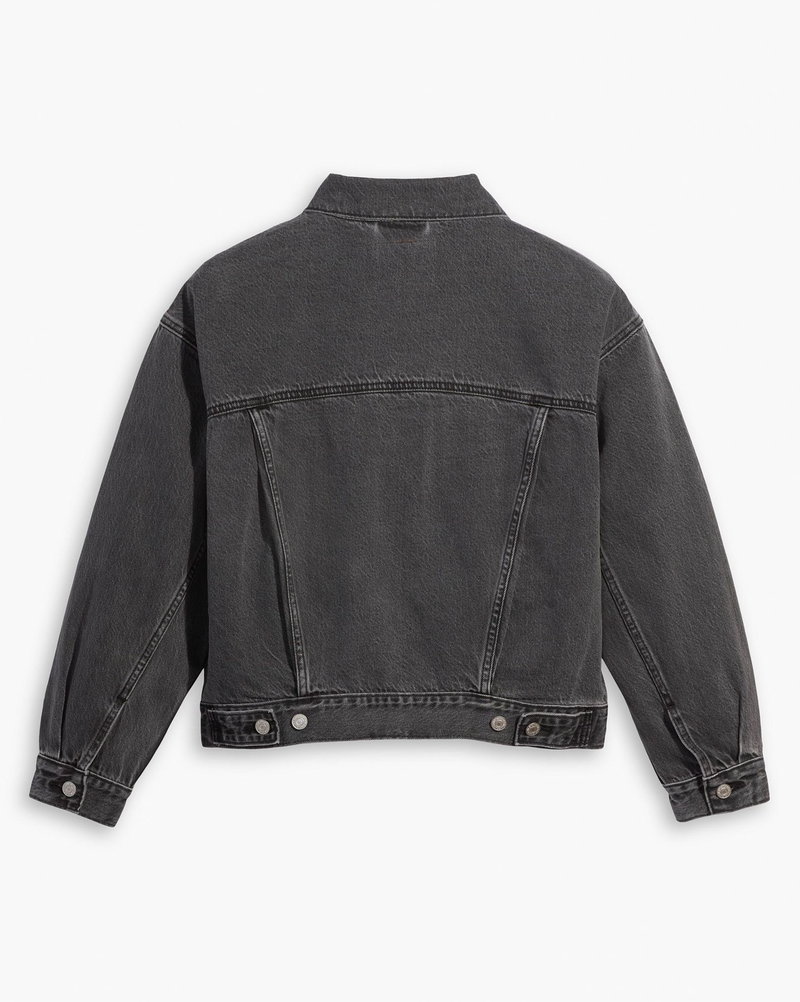 Load image into Gallery viewer, Levi&#39;s Womens  90&#39;s Trucker Jacket Be Kind Black A17430000
