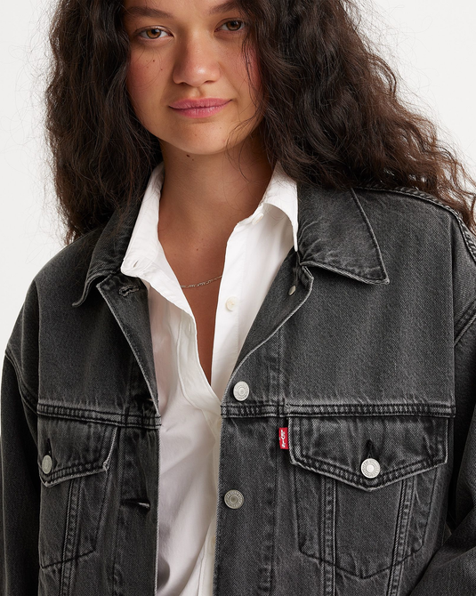 Levi's Womens  90's Trucker Jacket Be Kind Black A17430000