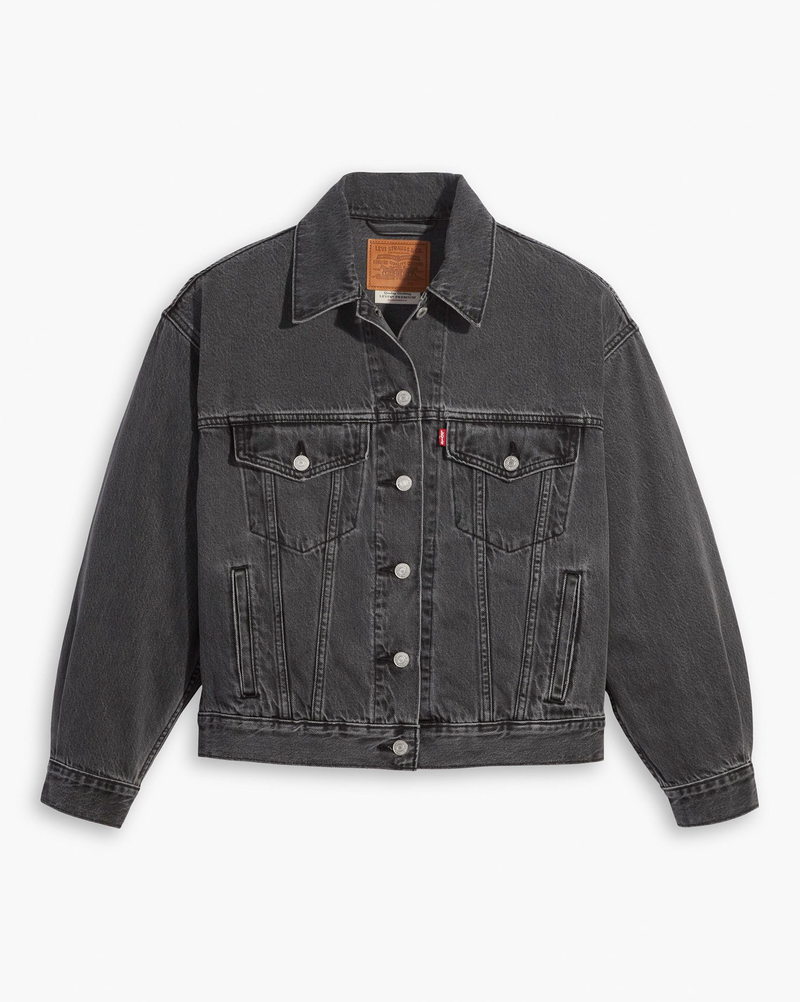 Load image into Gallery viewer, Levi&#39;s Womens  90&#39;s Trucker Jacket Be Kind Black A17430000
