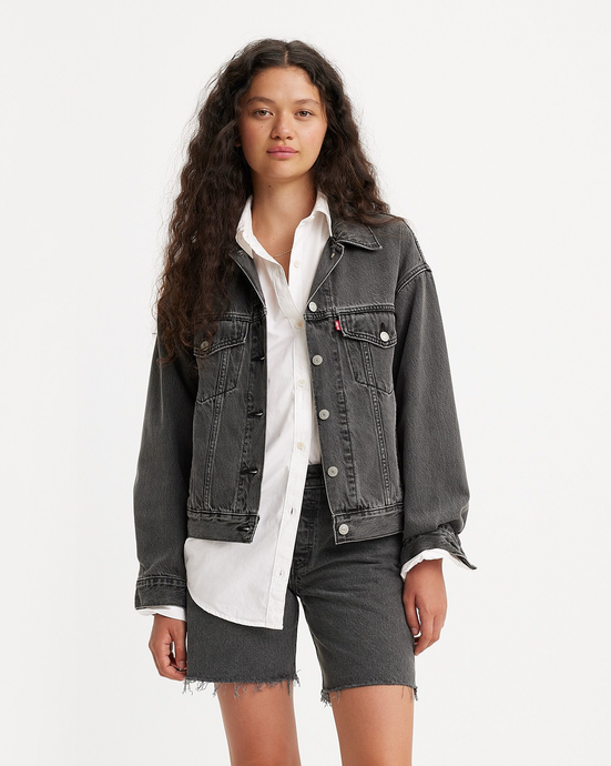Levi's Womens  90's Trucker Jacket Be Kind Black A17430000