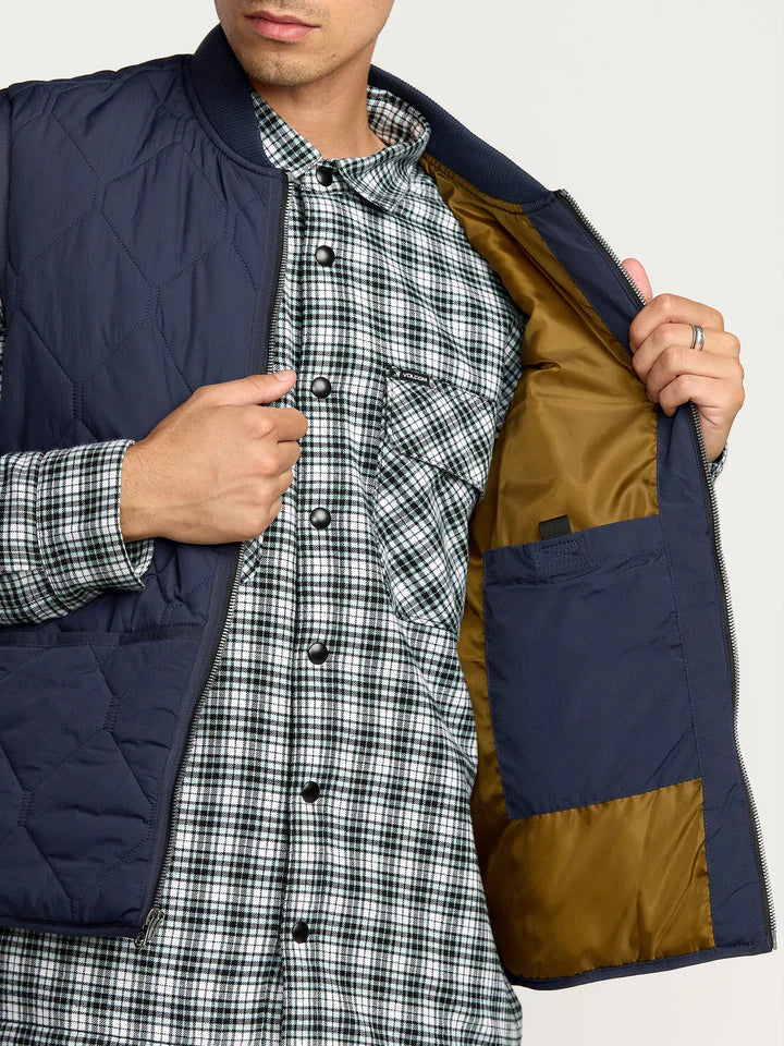 Load image into Gallery viewer, Volcom Men&#39;s Donsonic Vest Navy A1832500-NVY
