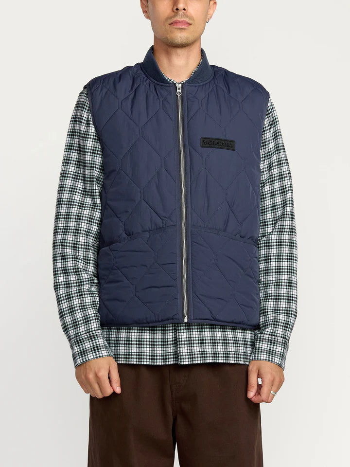 Load image into Gallery viewer, Volcom Men&#39;s Donsonic Vest Navy A1832500-NVY

